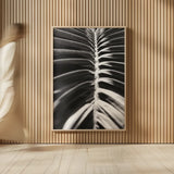 Palm Detail II BW by Wild Apple Portfolio. shown as over sized large wall art. Available as an archival giclee rolled canvas, fine art paper, or poster print. SKU 56305h.