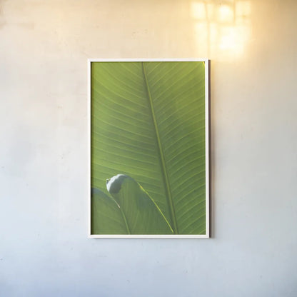 Palm Detail III by Wild Apple Portfolio. shown as a paper print in a white frame. Available as a archival giclee rolled canvas, fine art paper, or poster print. SKU 56302h.