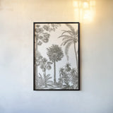 Palm Oasis I by Wild Apple Portfolio. shown as a paper print in a black flame. Available as a archival giclee rolled canvas, fine art paper, or poster print. SKU 59891h.