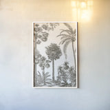 Palm Oasis I by Wild Apple Portfolio. shown as a paper print in a white frame. Available as a archival giclee rolled canvas, fine art paper, or poster print. SKU 59891h.
