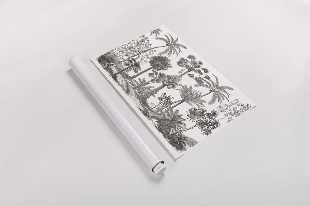 Palm Oasis III by Wild Apple Portfolio. shown as a rolled paper print. Available as archival giclee rolled canvas, fine art paper, or poster print. SKU 77946i.