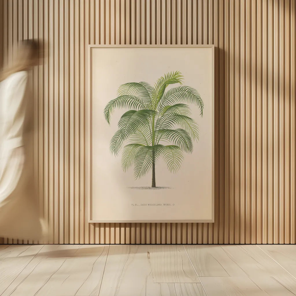Palmier PL. XL by Wild Apple Portfolio. shown as over sized large wall art. Available as an archival giclee rolled canvas, fine art paper, or poster print. SKU 94941h.