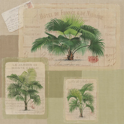 Palmiers Pattern VIII by Wild Apple Portfolio. SKU 94766a. Archival Giclee Fine art print for wall decor.