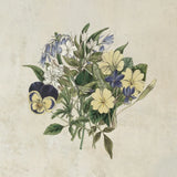Pansy Party I Textured by Wild Apple Portfolio. SKU 88634a. Archival Giclee Fine art print for wall decor.