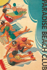 Paradise Beach Club by Wild Apple Portfolio. SKU 9111h. Archival Giclee Fine art print for wall decor.