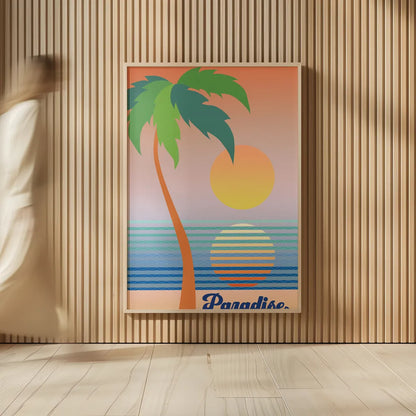 Paradise Clean by Wild Apple Portfolio. shown as over sized large wall art. Available as an archival giclee rolled canvas, fine art paper, or poster print. SKU 71262h.