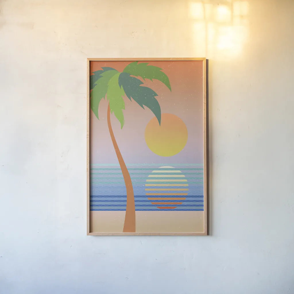 Paradise No Words by Wild Apple Portfolio. shown as a paper print in a natural frame. Available as a archival giclee rolled canvas, fine art paper, or poster print. SKU 70431h.