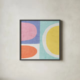 Pastel II by Wild Apple Portfolio. Shown in a sleek black glass frame for a contemporary gallery look. Available as an archival giclee rolled canvas, fine art paper, or poster print. SKU 84105a.