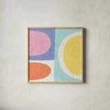 Pastel II by Wild Apple Portfolio. Shown in a natural wood glass frame for a timeless modern aesthetic. Available as an archival giclee rolled canvas, fine art paper, or poster print. SKU 84105a.