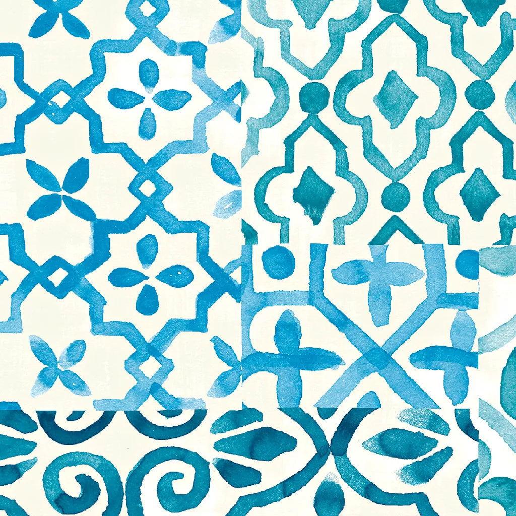 Patterns of Morocco Tile IX by Wild Apple Portfolio. SKU 74305a. Archival Giclee Fine art print for wall decor.