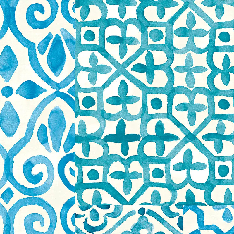 Patterns of Morocco Tile V by Wild Apple Portfolio. SKU 74307a. Archival Giclee Fine art print for wall decor.
