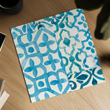 Patterns of Morocco Tile VIII by Wild Apple Portfolio. Shown as a detailed flat fine art print, highlighting archival giclee quality. Available as an archival giclee rolled canvas, fine art paper, or poster print. SKU 74313a.