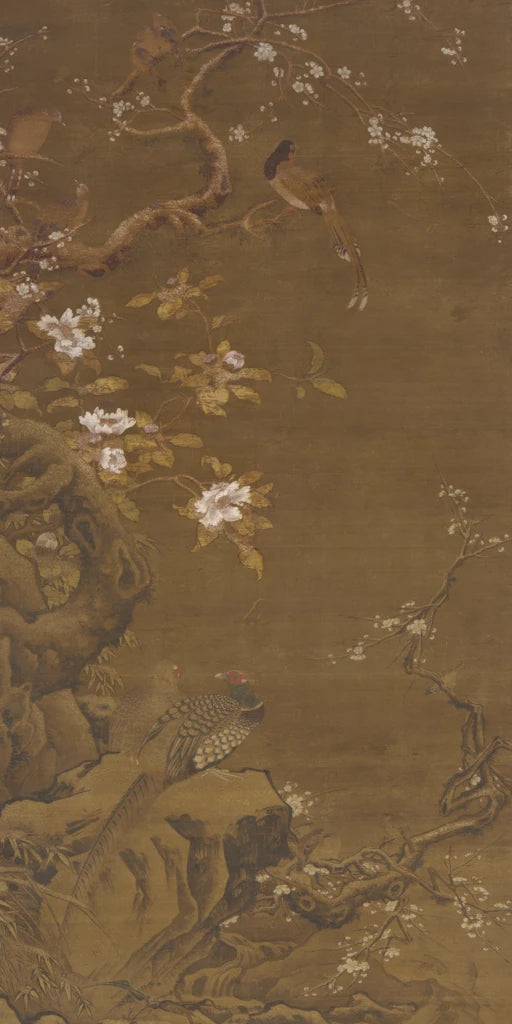 Pheasants and Plum Blossoms by Wild Apple Portfolio