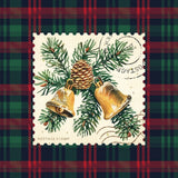 Plaid Christmas Stamp I by Wild Apple Portfolio. SKU 102666a. Archival Giclee Fine art print for wall decor.