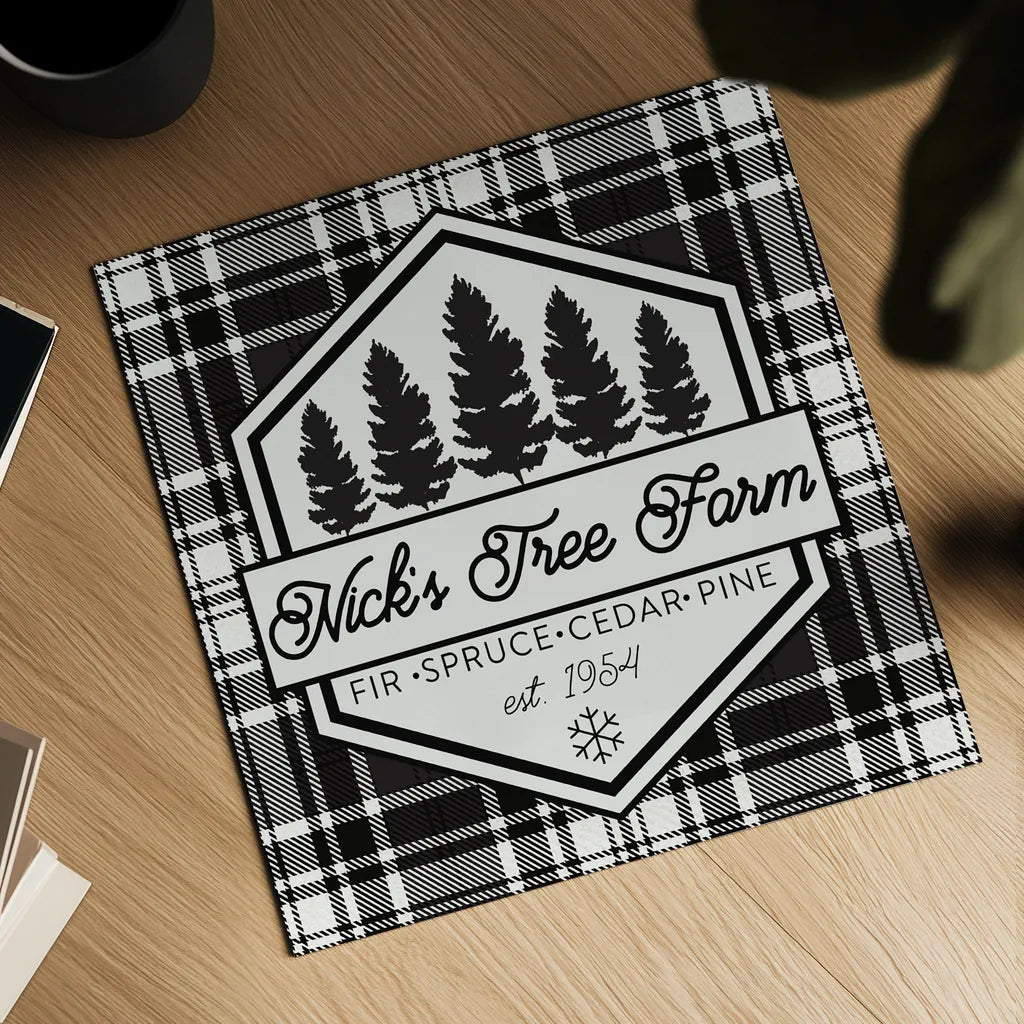 Plaid Holidays I by Wild Apple Portfolio. Shown as a detailed flat fine art print, highlighting archival giclee quality. Available as an archival giclee rolled canvas, fine art paper, or poster print. SKU 60260a.