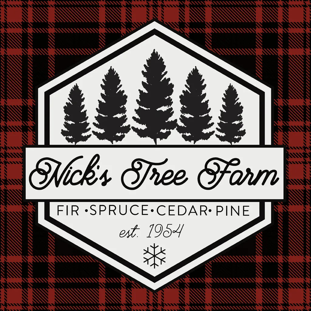 Plaid Holidays I RB by Wild Apple Portfolio. SKU 65278a. Archival Giclee Fine art print for wall decor.