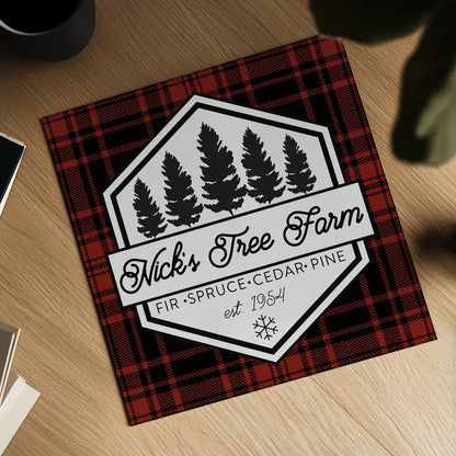 Plaid Holidays I RB by Wild Apple Portfolio. Shown as a detailed flat fine art print, highlighting archival giclee quality. Available as an archival giclee rolled canvas, fine art paper, or poster print. SKU 65278a.