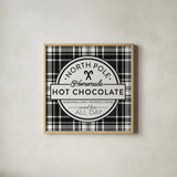 Plaid Holidays II by Wild Apple Portfolio. Shown in a natural wood glass frame for a timeless modern aesthetic. Available as an archival giclee rolled canvas, fine art paper, or poster print. SKU 60261a.