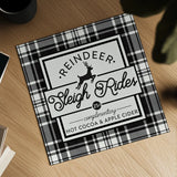 Plaid Holidays III by Wild Apple Portfolio. Shown as a detailed flat fine art print, highlighting archival giclee quality. Available as an archival giclee rolled canvas, fine art paper, or poster print. SKU 62151a.
