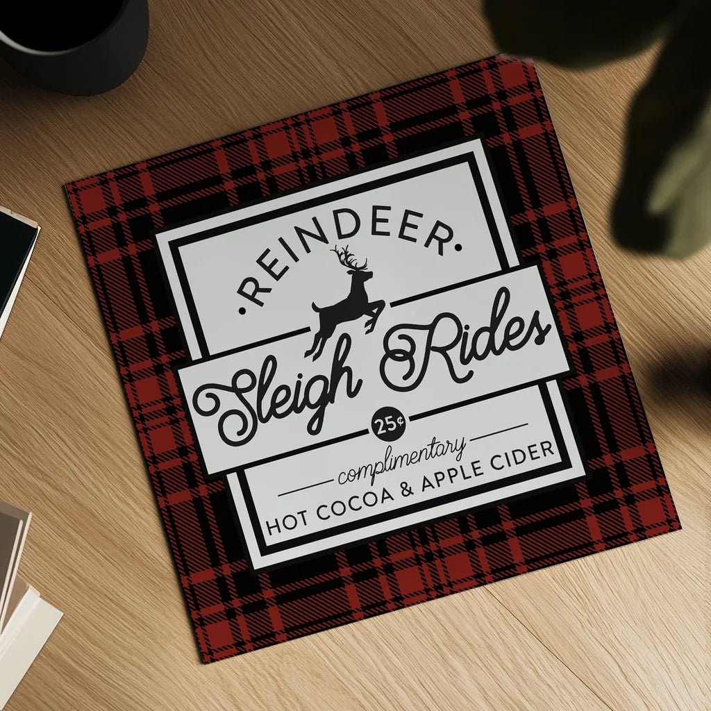 Plaid Holidays III RB by Wild Apple Portfolio. Shown as a detailed flat fine art print, highlighting archival giclee quality. Available as an archival giclee rolled canvas, fine art paper, or poster print. SKU 65279a.