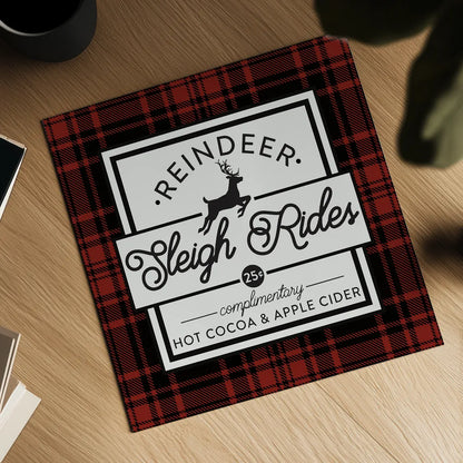 Plaid Holidays III RB by Wild Apple Portfolio. Shown as a detailed flat fine art print, highlighting archival giclee quality. Available as an archival giclee rolled canvas, fine art paper, or poster print. SKU 65279a.