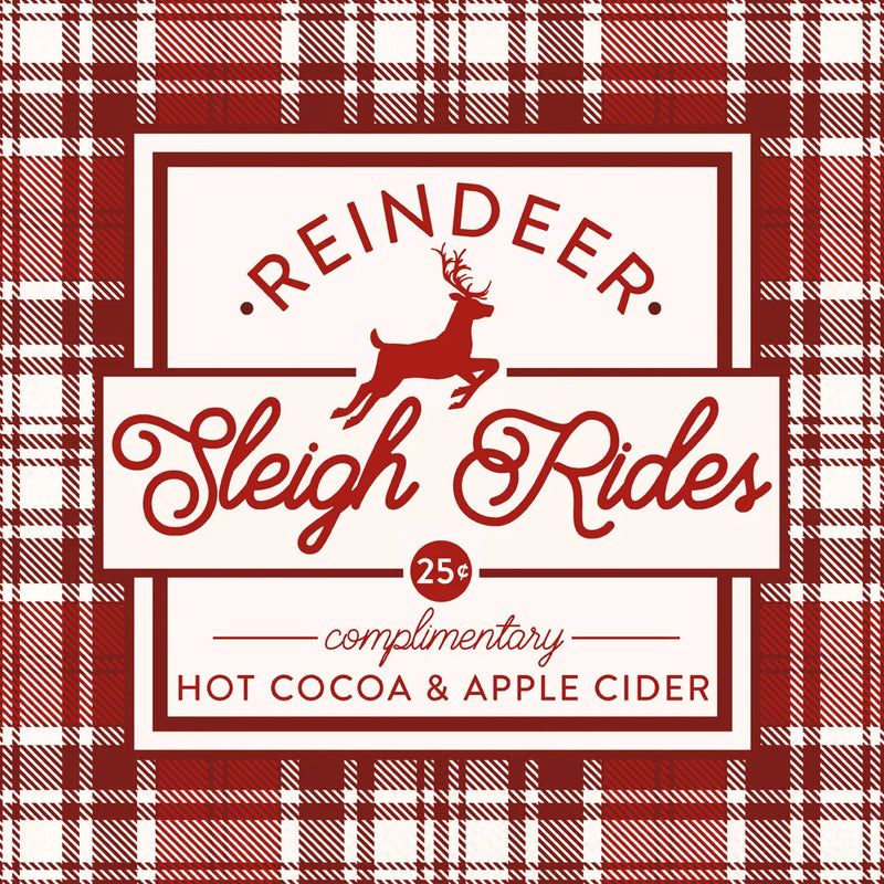 Plaid Holidays III Red by Wild Apple Portfolio. SKU 64770a. Archival Giclee Fine art print for wall decor.