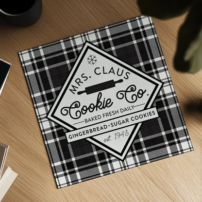 Plaid Holidays IV by Wild Apple Portfolio. Shown as a detailed flat fine art print, highlighting archival giclee quality. Available as an archival giclee rolled canvas, fine art paper, or poster print. SKU 62152a.