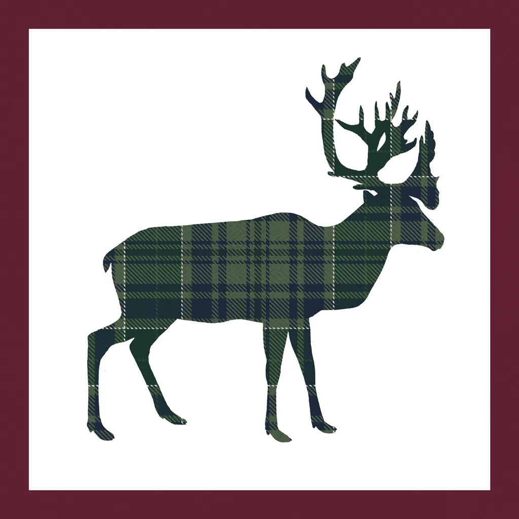 Plaid Lodge I Navy Green by Wild Apple Portfolio. SKU 65486a. Archival Giclee Fine art print for wall decor.