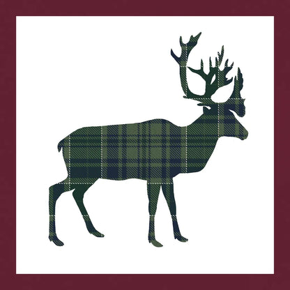 Plaid Lodge I Navy Green by Wild Apple Portfolio. SKU 65486a. Archival Giclee Fine art print for wall decor.