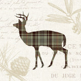 Plaid Lodge II Tan by Wild Apple Portfolio. SKU 33691a. Archival Giclee Fine art print for wall decor.