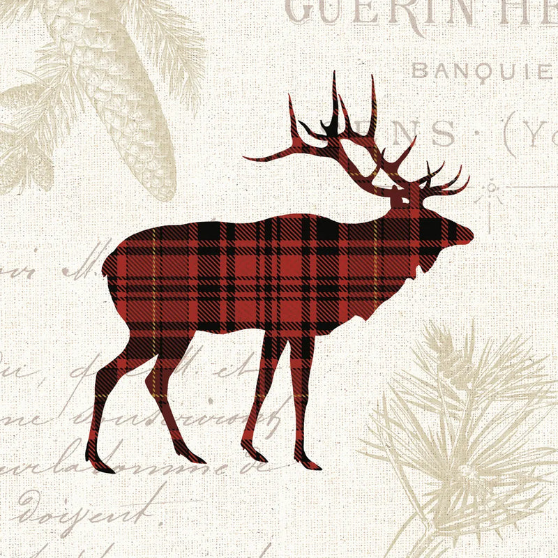 Plaid Lodge III by Wild Apple Portfolio. SKU 33688a. Archival Giclee Fine art print for wall decor.