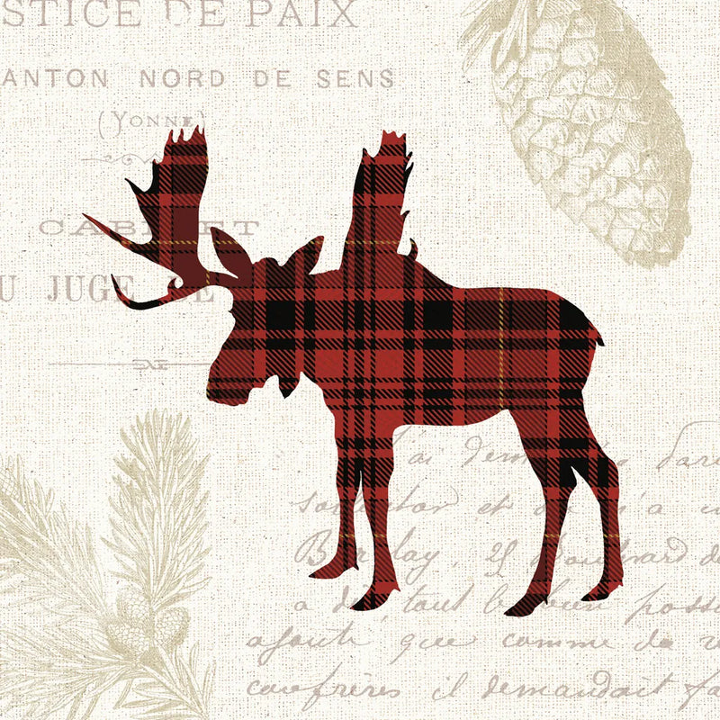 Plaid Lodge IV by Wild Apple Portfolio. SKU 33689a. Archival Giclee Fine art print for wall decor.