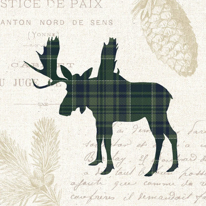 Plaid Lodge IV Navy Green by Wild Apple Portfolio. SKU 59708a. Archival Giclee Fine art print for wall decor.