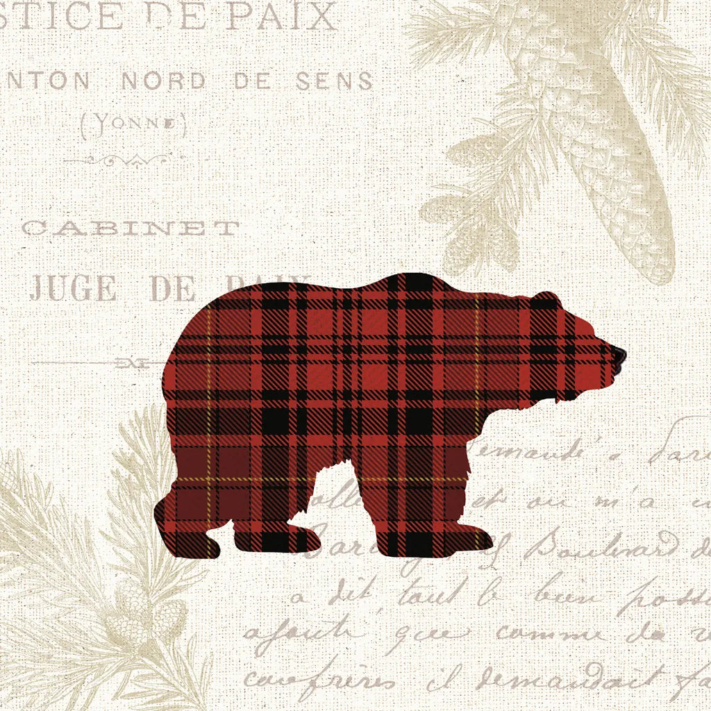 Plaid Lodge V by Wild Apple Portfolio. SKU 70248a. Archival Giclee Fine art print for wall decor.
