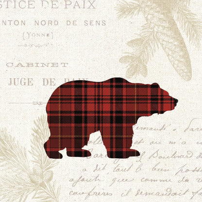 Plaid Lodge V by Wild Apple Portfolio. SKU 70248a. Archival Giclee Fine art print for wall decor.