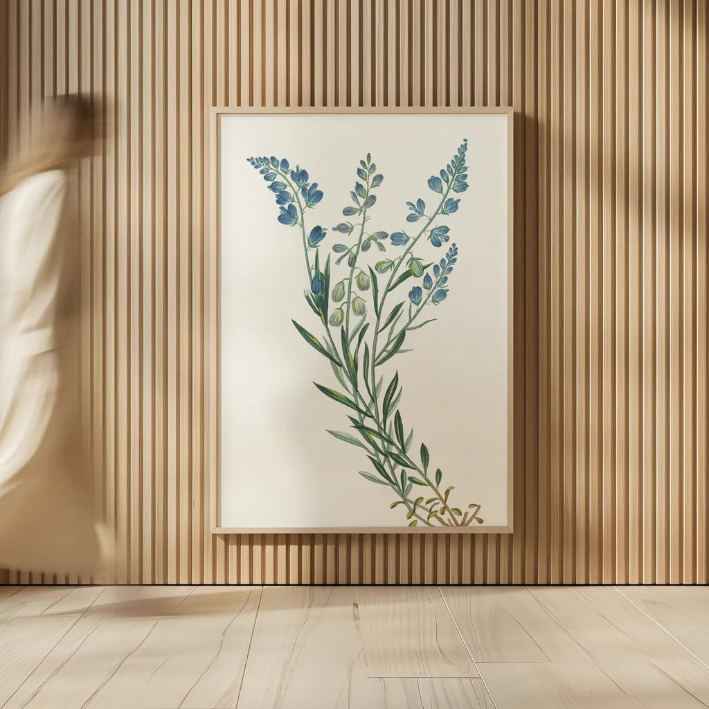 Polygala on White by Wild Apple Portfolio. shown as over sized large wall art. Available as an archival giclee rolled canvas, fine art paper, or poster print. SKU 76147h.