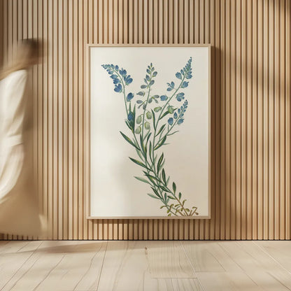 Polygala on White by Wild Apple Portfolio. shown as over sized large wall art. Available as an archival giclee rolled canvas, fine art paper, or poster print. SKU 76147h.