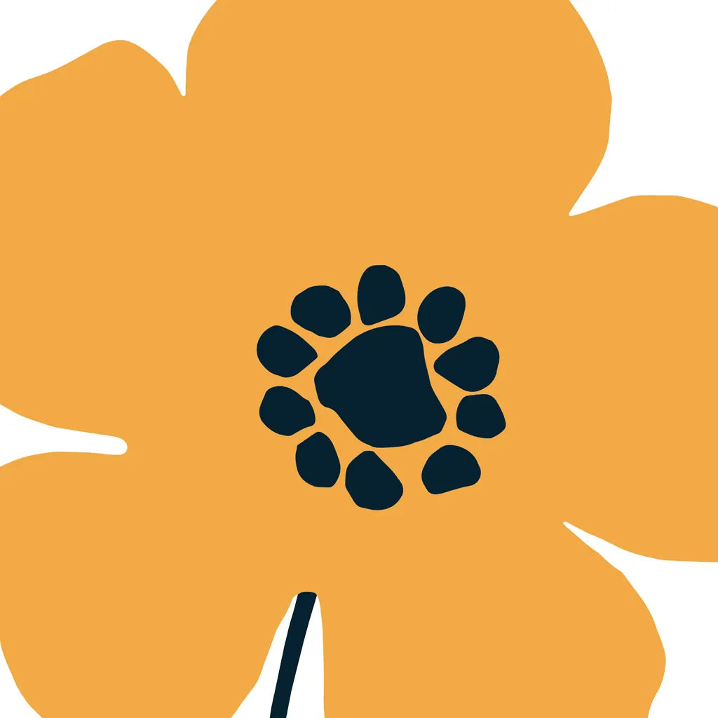 Pop Art Floral I Retro by Wild Apple Portfolio. SKU 57083a. Archival Giclee Fine art print for wall decor.