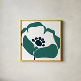 Pop Art Floral III Retro by Wild Apple Portfolio. Shown in a natural wood glass frame for a timeless modern aesthetic. Available as an archival giclee rolled canvas, fine art paper, or poster print. SKU 57085a.
