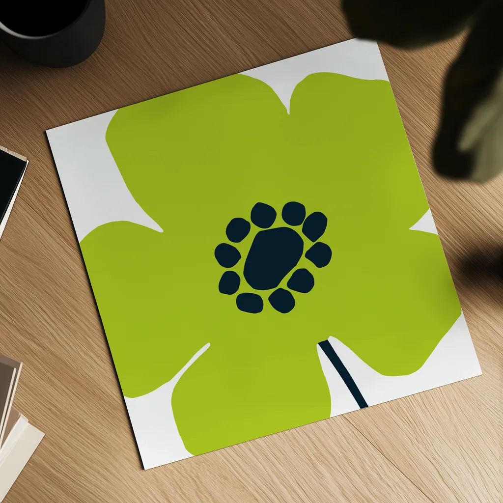 Pop Art Floral IV by Wild Apple Portfolio. Shown as a detailed flat fine art print, highlighting archival giclee quality. Available as an archival giclee rolled canvas, fine art paper, or poster print. SKU 44564a.