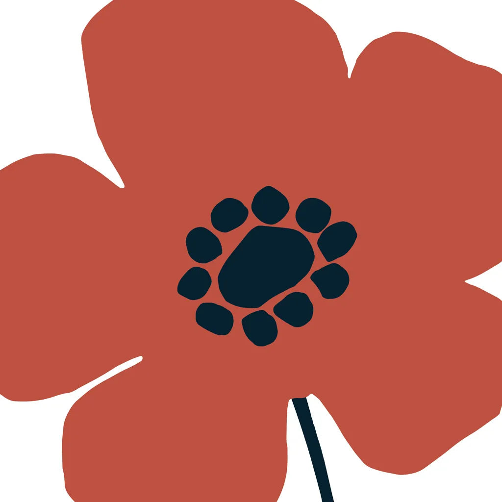 Pop Art Floral IV Retro by Wild Apple Portfolio. SKU 57086a. Archival Giclee Fine art print for wall decor.