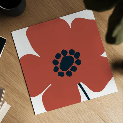 Pop Art Floral IV Retro by Wild Apple Portfolio. Shown as a detailed flat fine art print, highlighting archival giclee quality. Available as an archival giclee rolled canvas, fine art paper, or poster print. SKU 57086a.