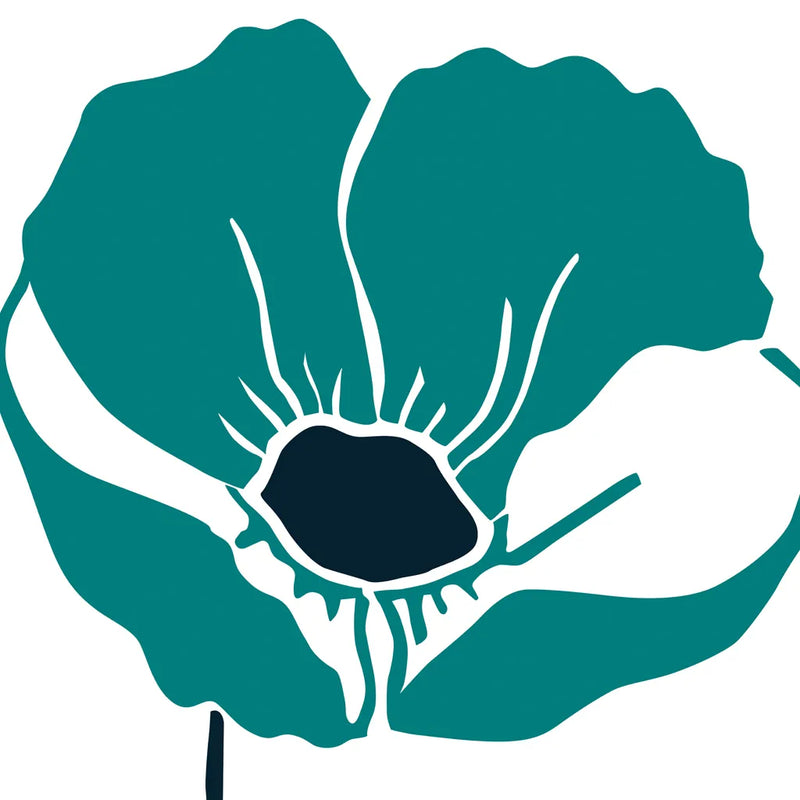 Pop Art Floral V by Wild Apple Portfolio. SKU 61355a. Archival Giclee Fine art print for wall decor.