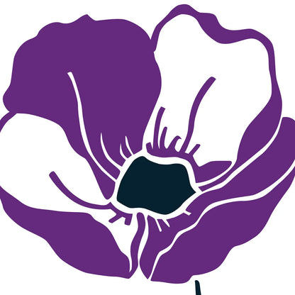 Pop Art Floral VI by Wild Apple Portfolio. SKU 61356a. Archival Giclee Fine art print for wall decor.