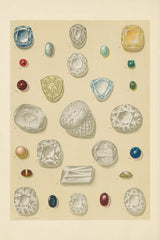 Precious Stones I by Wild Apple Portfolio. SKU 61591h. Archival Giclee Fine art print for wall decor.