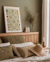 Precious Stones I by Wild Apple Portfolio. shown as a paper print in a natural frame. Available as a archival giclee rolled canvas, fine art paper, or poster print. SKU 61591h.