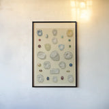Precious Stones I by Wild Apple Portfolio. shown as a paper print in a black flame. Available as a archival giclee rolled canvas, fine art paper, or poster print. SKU 61591h.