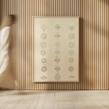 Precious Stones II by Wild Apple Portfolio. shown as over sized large wall art. Available as an archival giclee rolled canvas, fine art paper, or poster print. SKU 61592h.