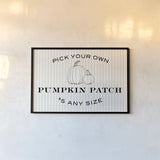 Pumpkin Patch by Wild Apple Portfolio. shown as a paper print in a black flame. Available as a archival giclee rolled canvas, fine art paper, or poster print. SKU 74810i.