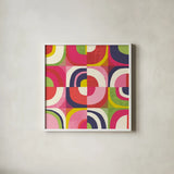 Quarter Circle Abstract by Wild Apple Portfolio. Shown in a crisp white glass frame for a clean and minimalist style. Available as an archival giclee rolled canvas, fine art paper, or poster print. SKU 87002a.